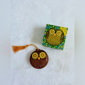 VINTAGE 70s Avon Wise Eyes Owl Pomander